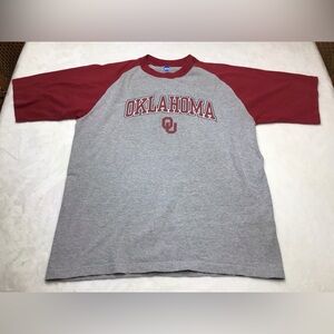NCAA Oklahoma Sooners Short Sleeve Shirt - Red and Gray